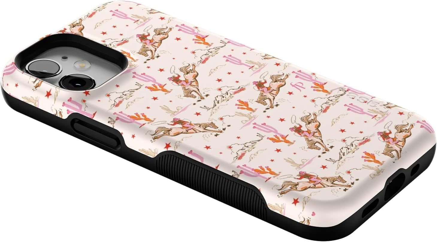 Casely iPhone 12 Mini Case | Cowgirl Canyon | FashionPass x Casely | Bold Protective Design | Compatible with MagSafe