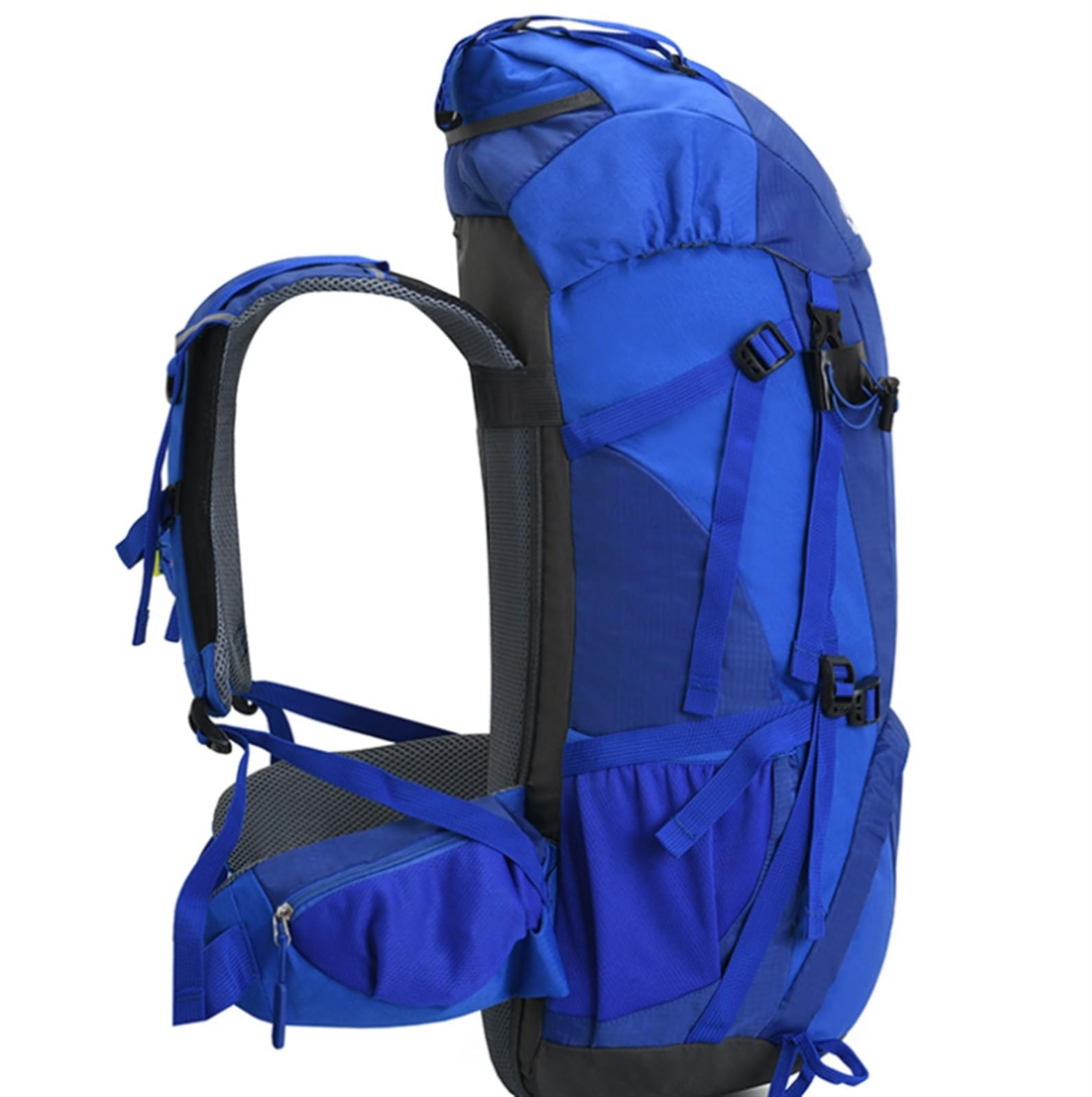 Mochila Viaje para Escalar Mochila De Nailon Impermeable Para Montañismo, Mochila De Viaje De 55L, Mochila Para Acampar Al Aire Libre Mochila Trekking(Rot)