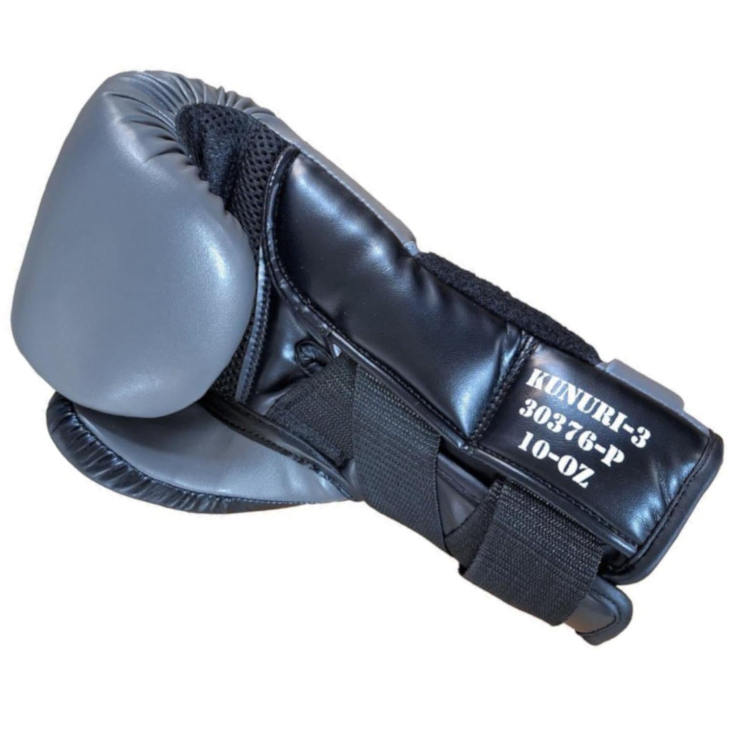 Kunuri Boxhandschuhe aus hochwertigem Kunstleder Muay Thai & Kickboxen Handschuhe für Damen, Herren & Kinder – Ideal für Boxsack, Sparring & MMA – Schwarz 10-12-14 Oz