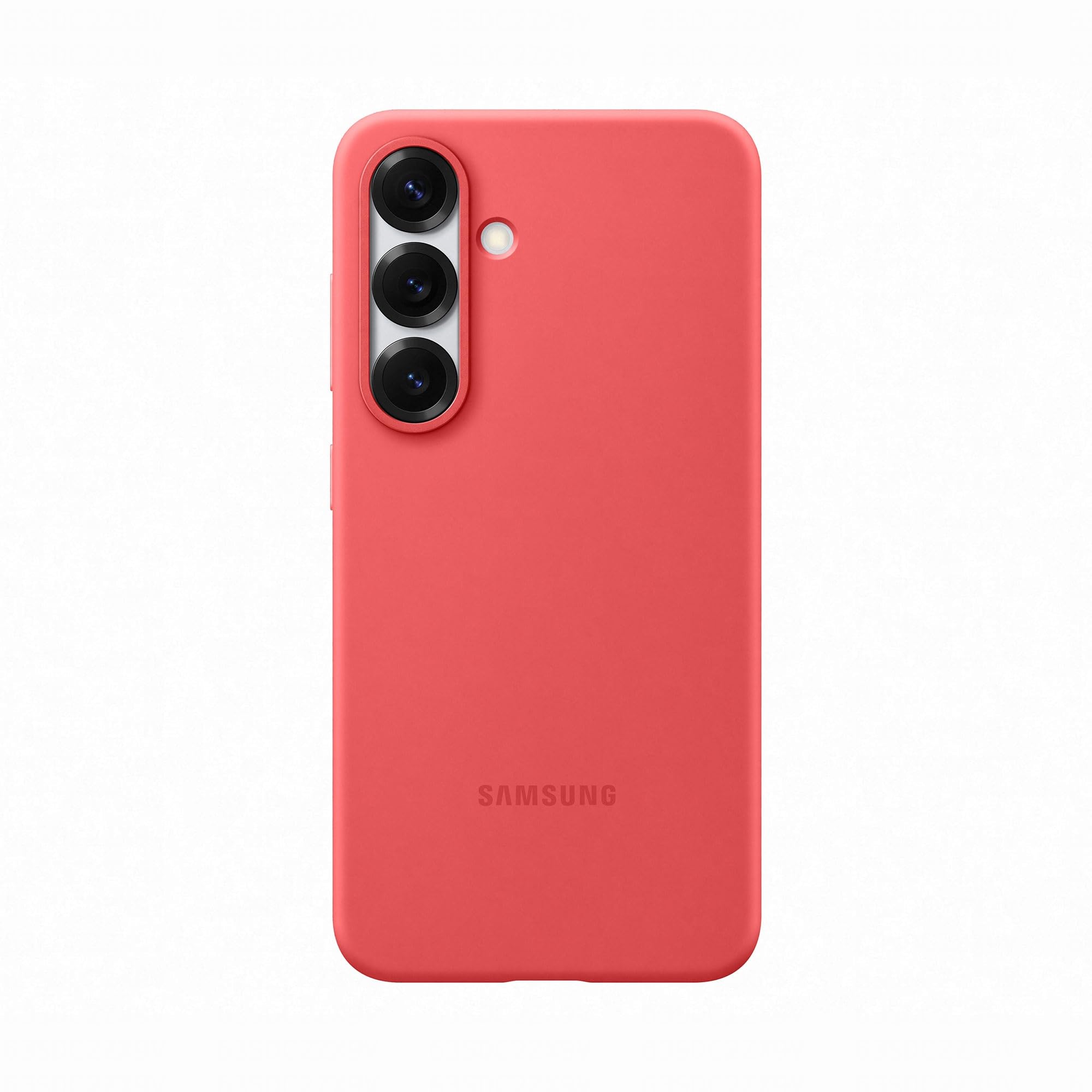 SAMSUNG Silicone Case cover colorata in silicone per Galaxy S25, Red