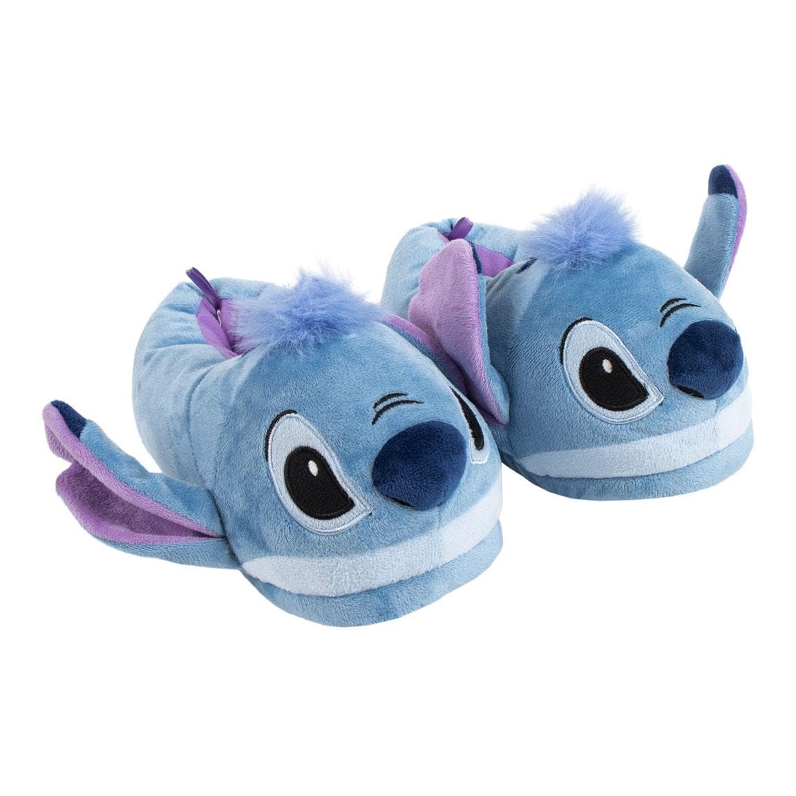 Disney Stitch Lilo&Stitch Chaussons 3D chauds et moelleux pour femme Taille 36-41 Bleu
