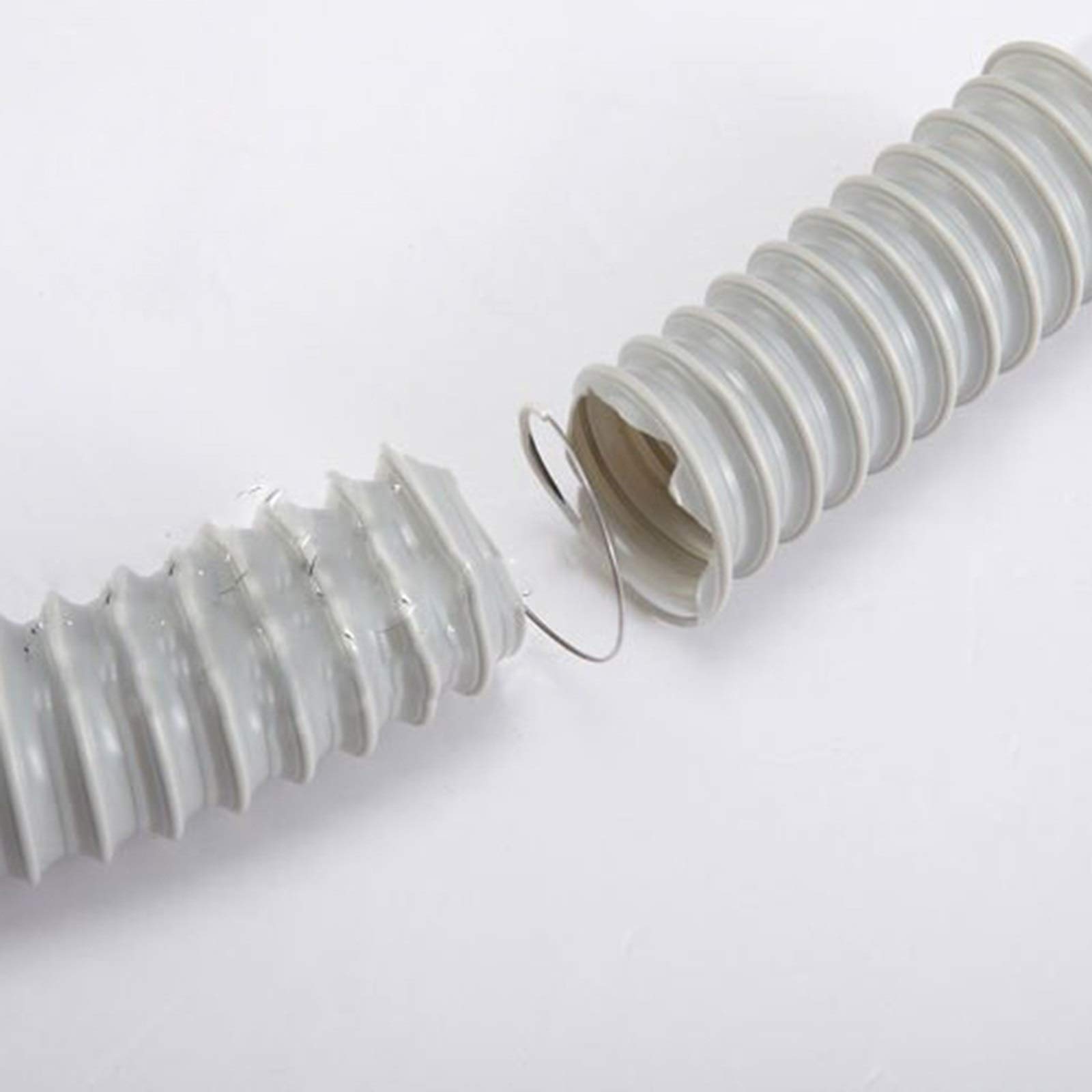 Tubo de drenaje flexible de PVC para fregadero de cocina, solución de fontanería gris de 4,5 cm, accesorios de drenaje esenciales, 1 paquete para un flujo de agua eficiente