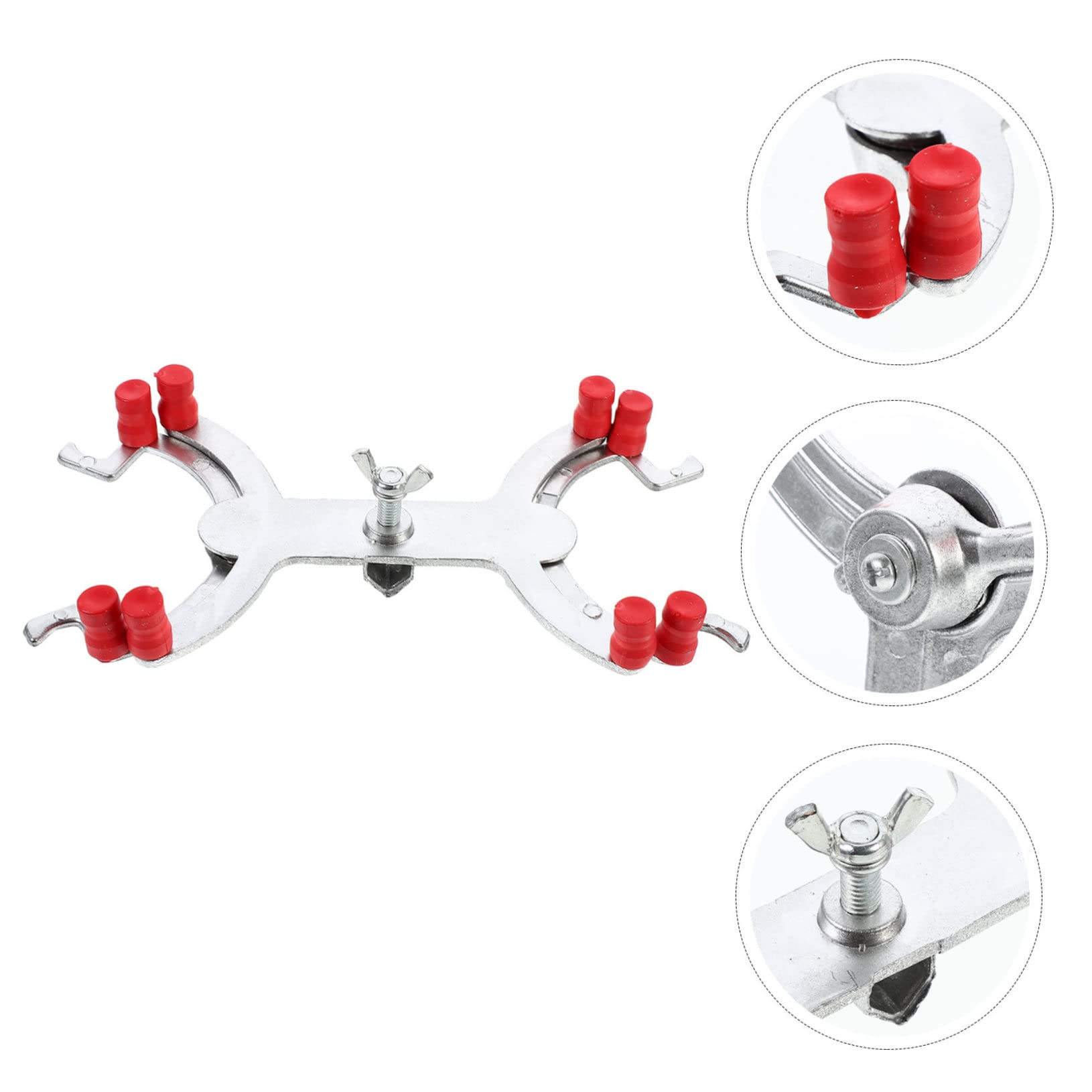 MAGICLULU 5 Pezzi Clip per Titolazione Alluminio per Laboratorio Accessorio per Tavolo Titolazione Resistente e Sicuro per Esperimenti Scientifici e Scolastici