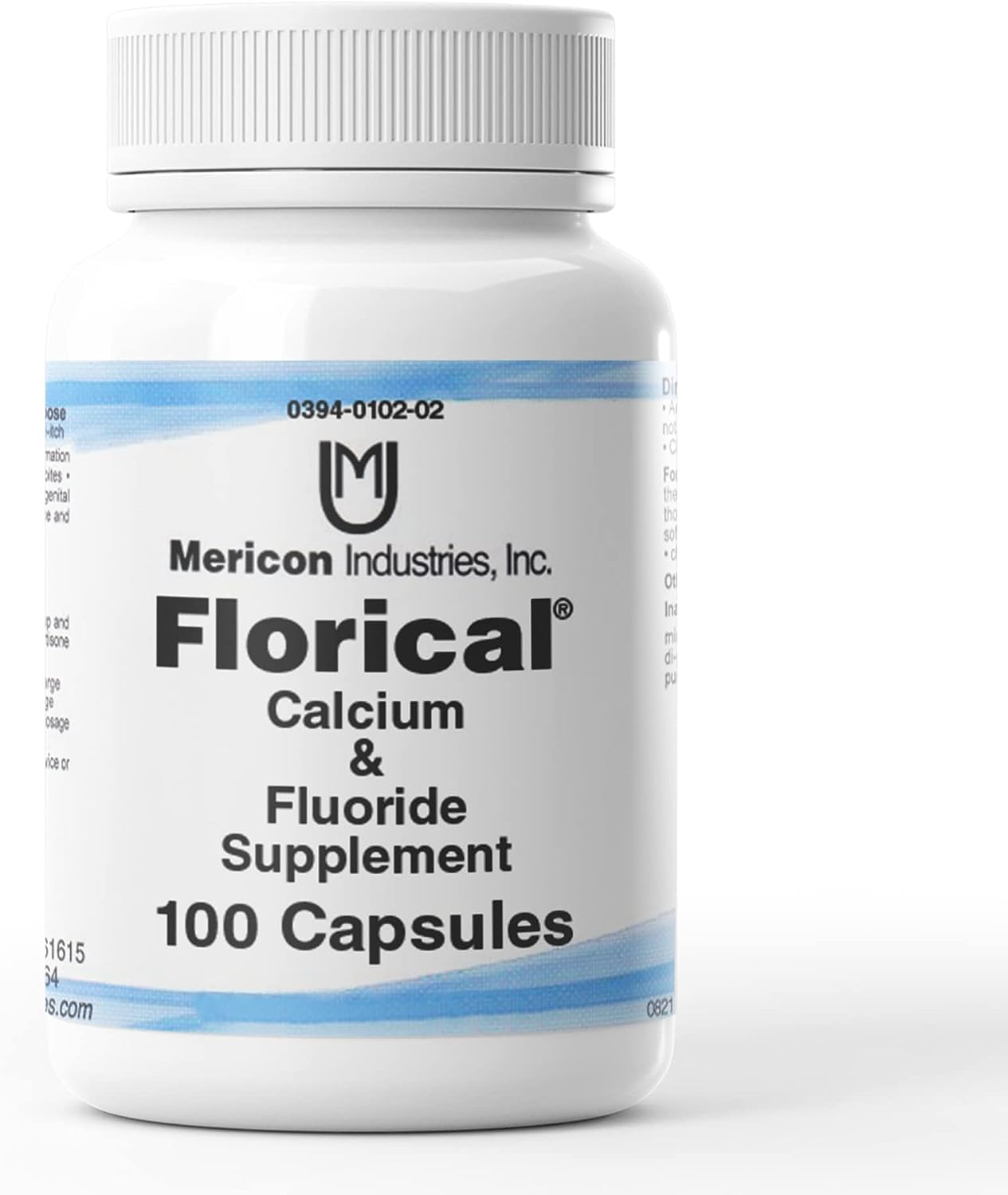 Florical Calcium & Fluoride Supplement Capsules - 100 Capsules, Pack of 6