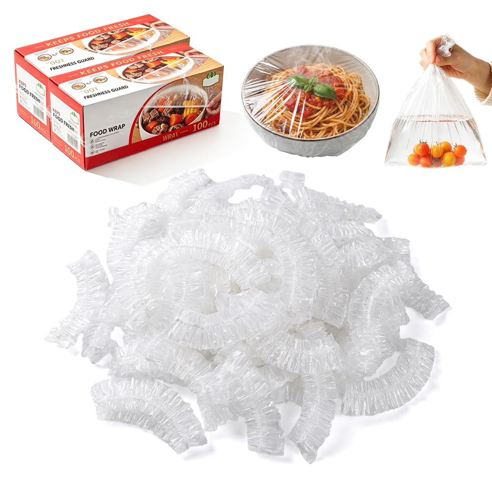 2026 New Disposable Stretch Food Cover Elastic Bowl Covers (White*300)