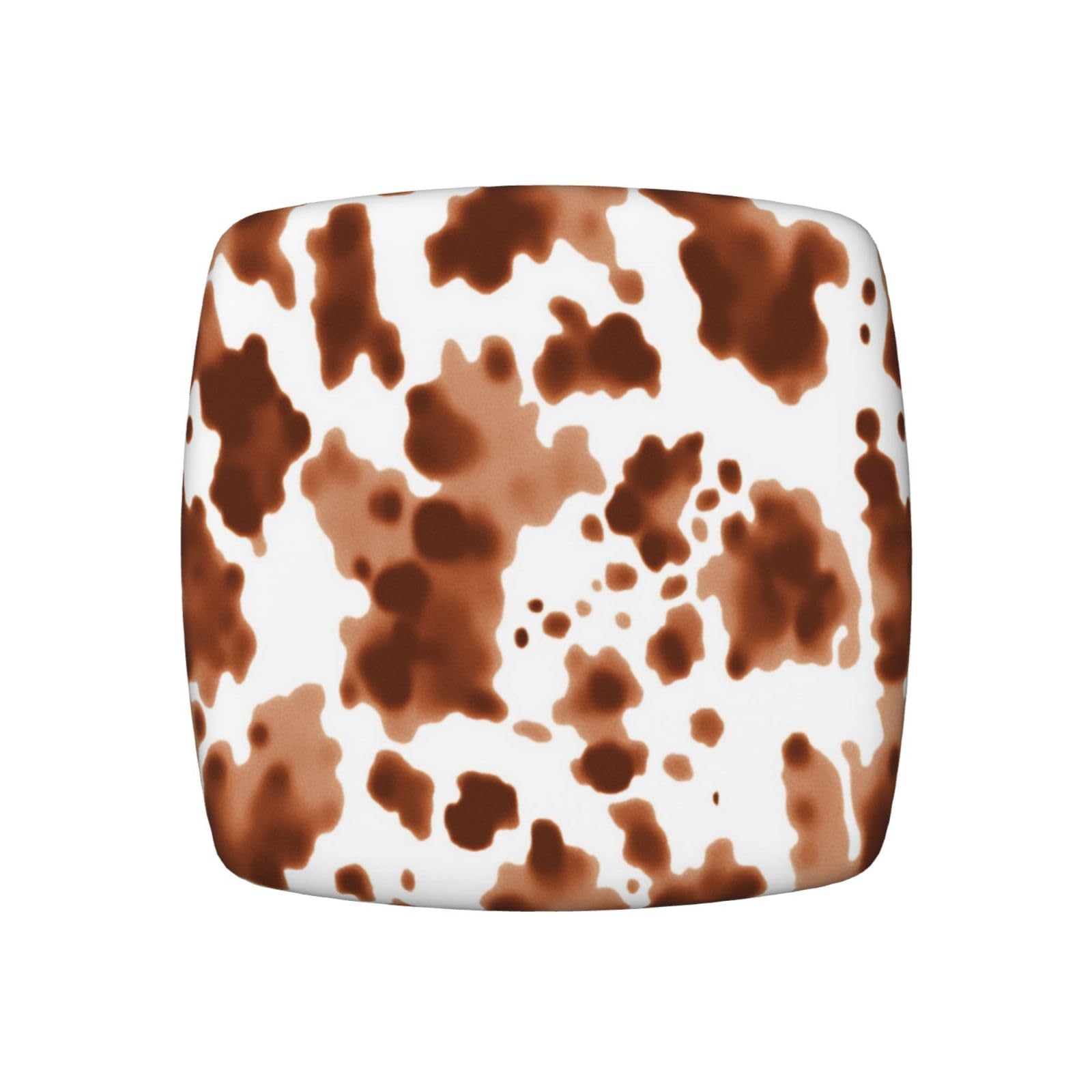 hsbolediy Brown Cow Print Dining Square Chair Seat Covers 16.9