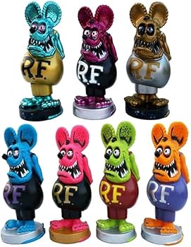 Amazon.com: BTMLTAI Rat Fink Joint Movable Car Culture Model Kit