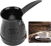 Vista 7 de Ejoyous Cafetera eléctrica, cafetera turca de acero inoxidable de 20.3 fl oz con mango extraíble para el hogar y los viajes, hervidores eléctricos