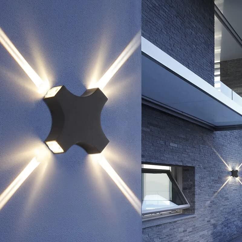 Image of JACKAL 12 Watt Warm White LED Outdoor Wall Lights, Gate Lights Waterproof (4 Ways) - Fancy Exterior Wall Mounted Light, Wall Lamp | IP65 Grade Waterproof Aluminium Body - 6-Months Warranty