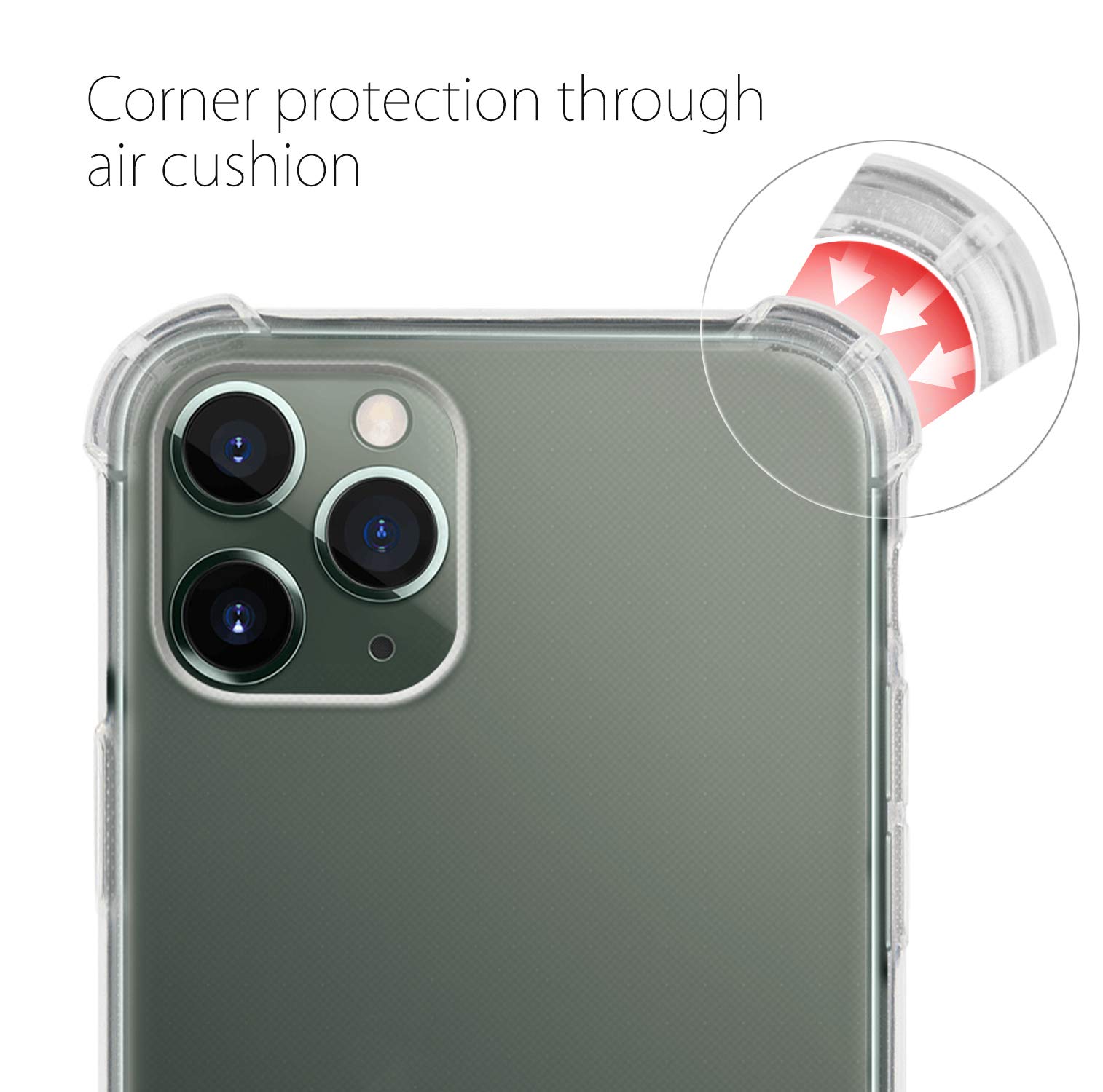 MyGadget Handykette Für IPhone 7 Plus / 8 Plus – TPU Hülle Mit Verstellbarer Umhängekordel, Transparent & Stoßfest