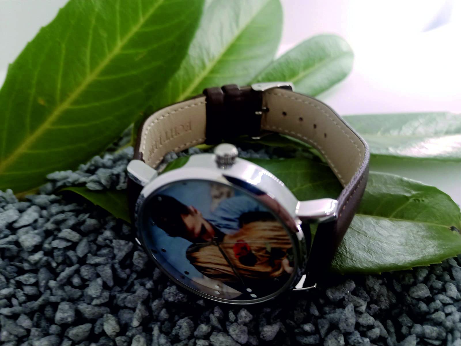 Memories - Reloj de pulsera personalizado con su foto, diámetro de 40 mm, regalo para fotos para amigos y familia, fabricado en Alemania