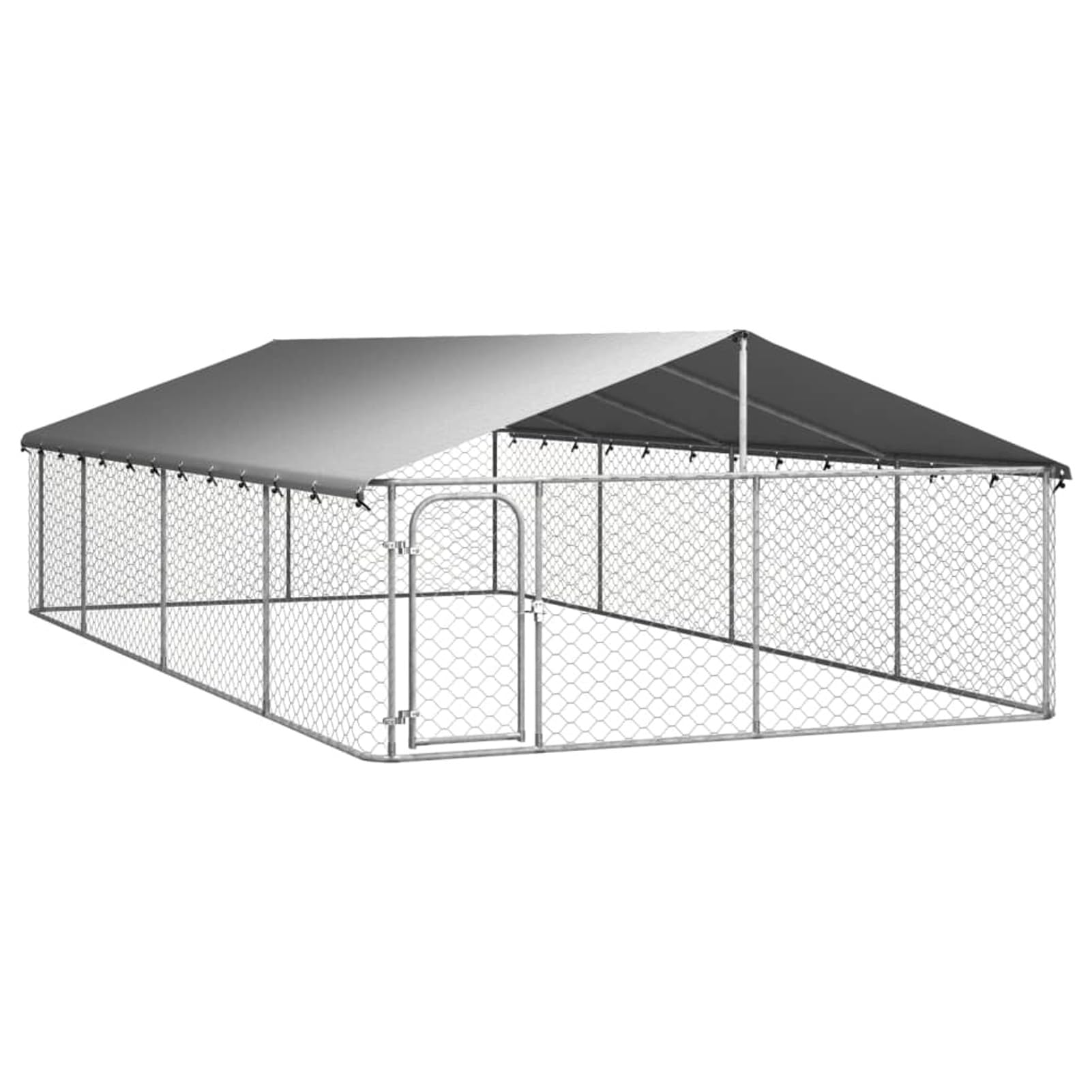 GuyAna Perrera de Exterior con tejado Jaula para Perros Grandes Jaula Perros 600x300x150 cm