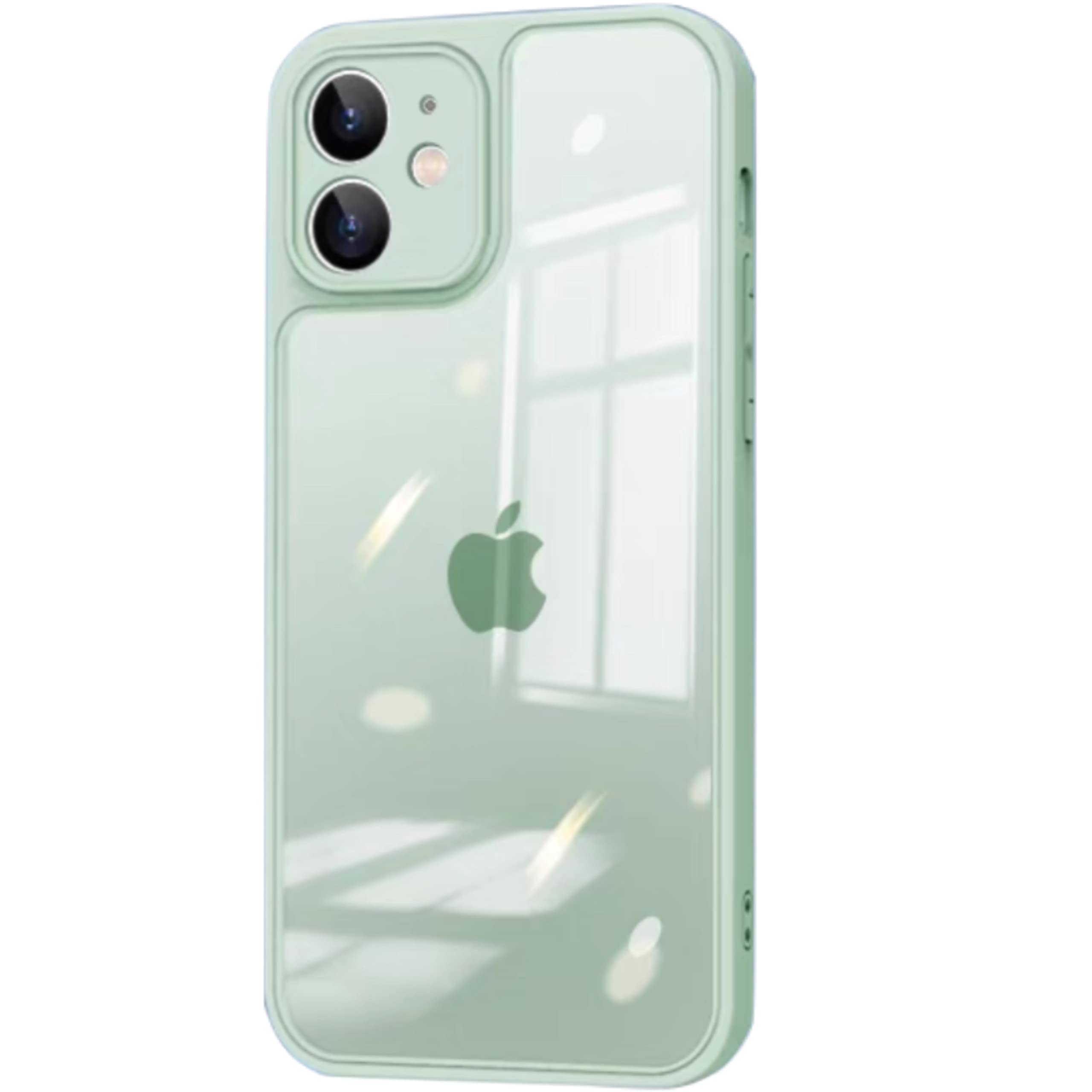 Amazon.co.jp: iPhone13mini ケース 【光沢】グリーン ケース クリア