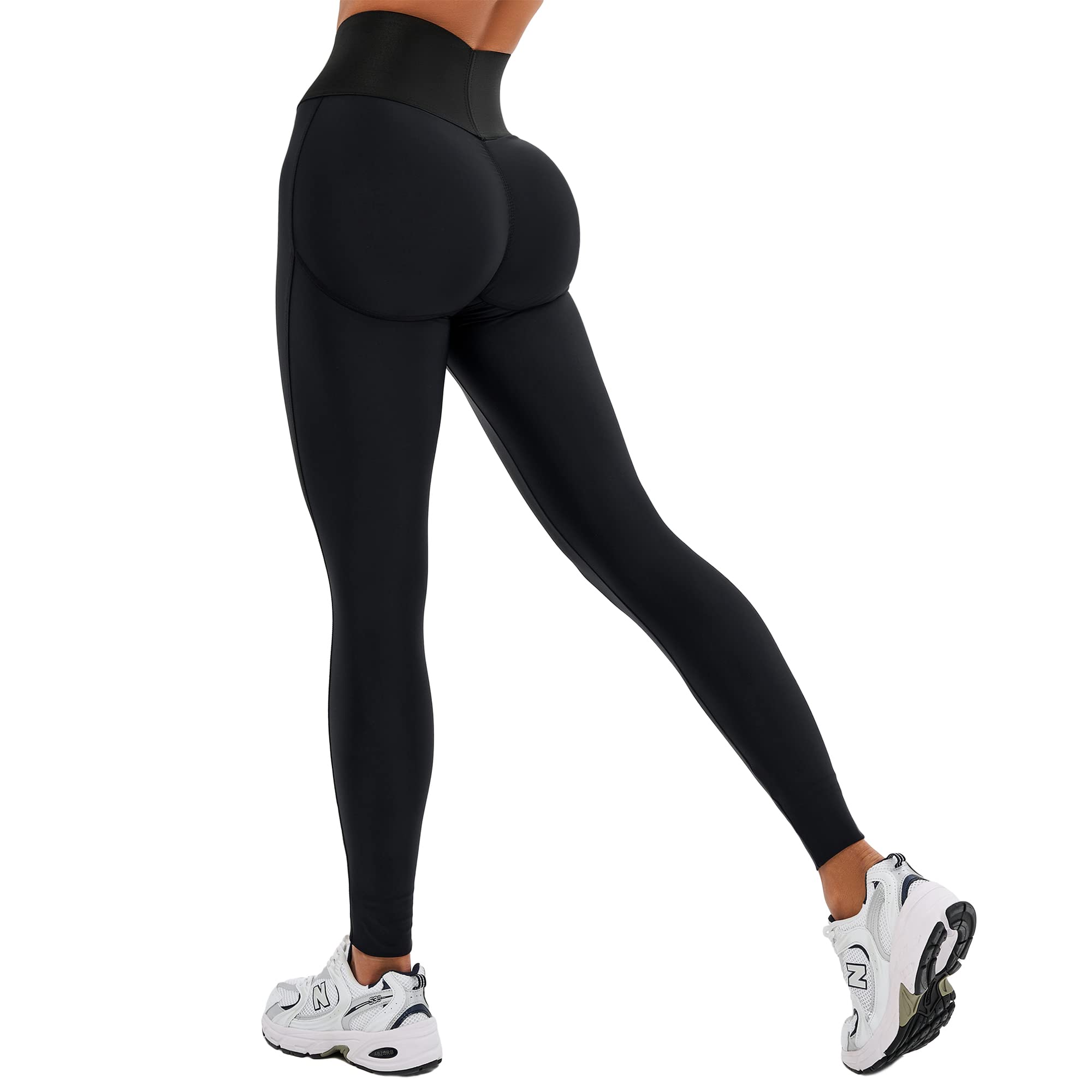 Bona Fide Premium Quality High Waisted Leggings for Women with Unique Design and Tummy Control - Womens Workout Leggings