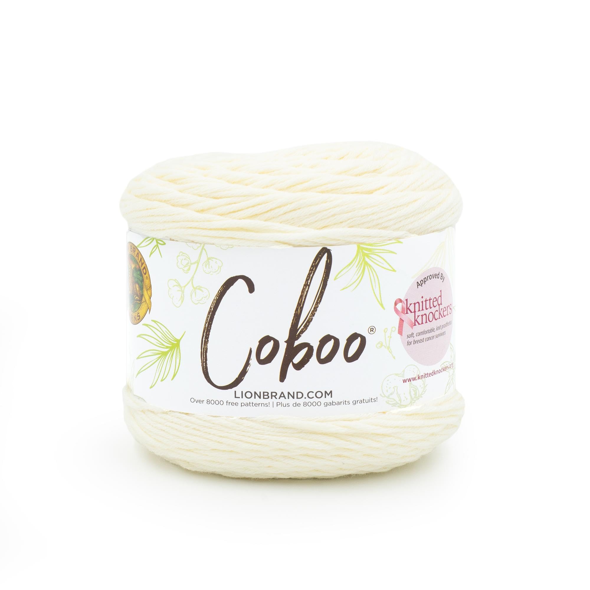 Lion Brand Yarn Coboo Yarn, 1 Pack, Vanilla Blossom