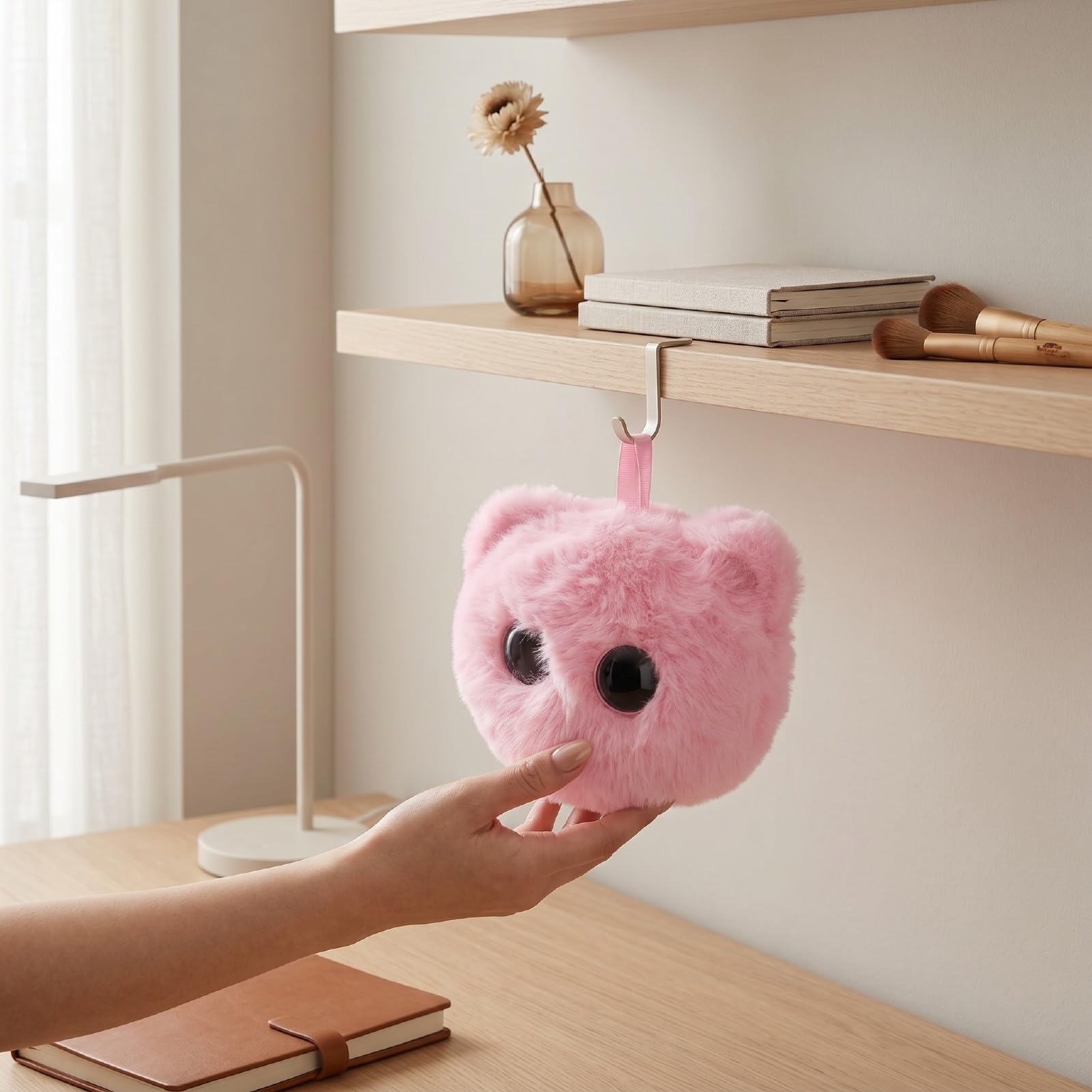 Sxhlseller Peluche AI ​​Smart Cat, Compagno Parlante Interattivo con Chat Multilingue, Gioco di Ruolo Adattivo, App per Clonazione Vocale, Robot AI per L'apprendimento Emotivo (Rosea)