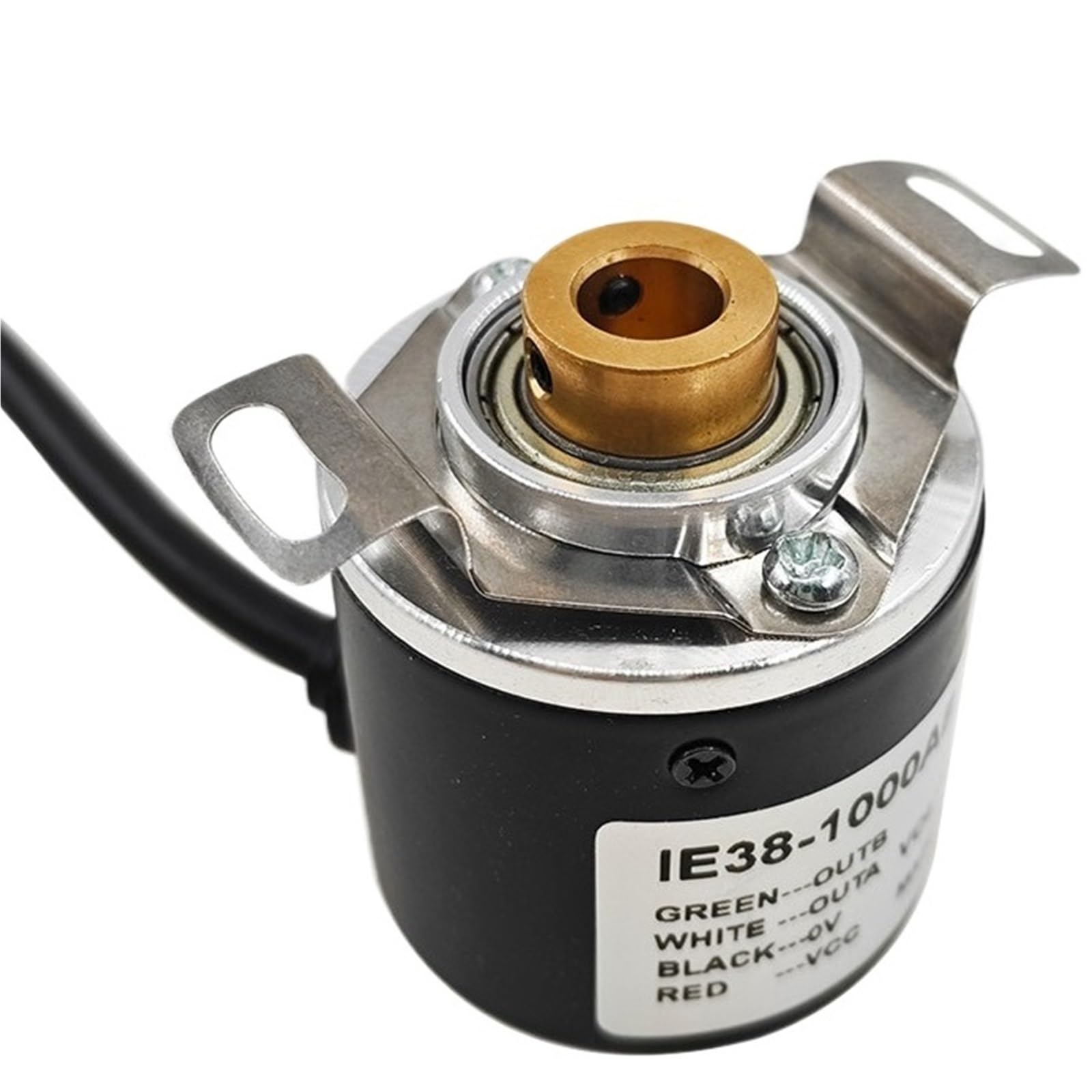 Encoder rotativo fotoelettrico incrementale IE38-1000AB 12-24V con albero cavo for apparecchiature di automazione 100-1000 PPR 5/6/8mm(5mm-200PPR)