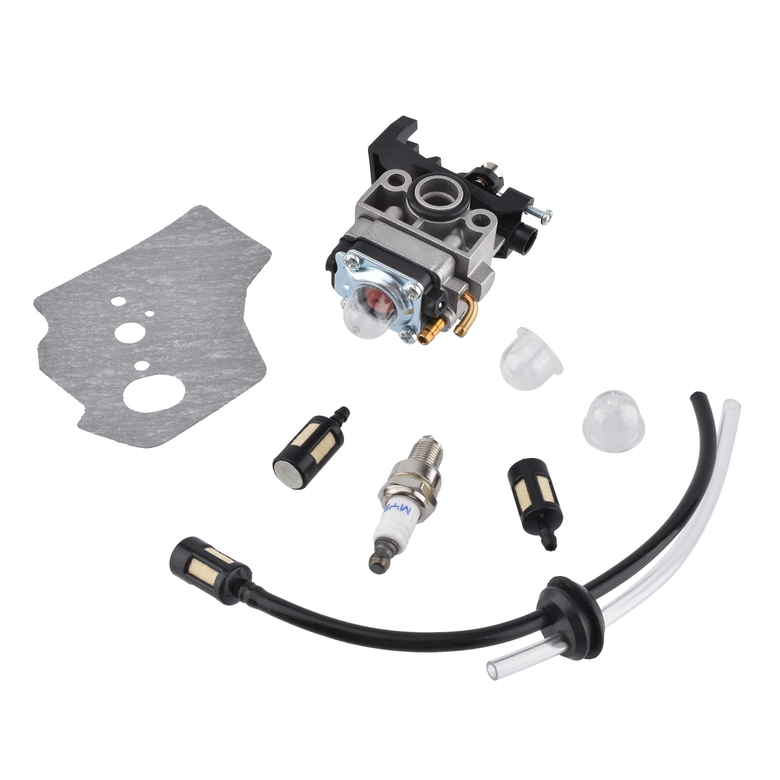 Amazon.com: Carburetor with Gasket Spark Plug Fuel Line Hose Kit