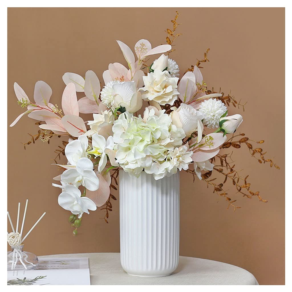 MYUYEE Artificial Flowers Rose Living Room Decoration Table Wedding Exhibition Hall Dried Flower Decoration Decoration Bouquet (A)
