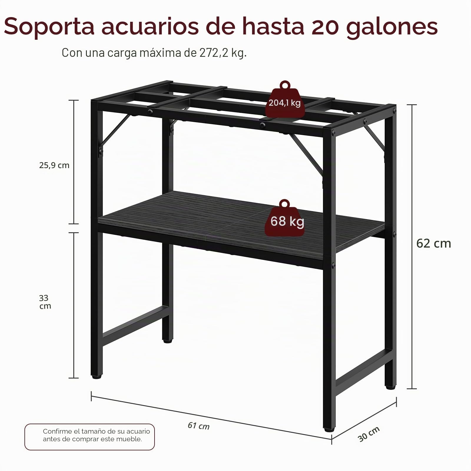 MAHANCRIS Soporte para pecera FTBK2001