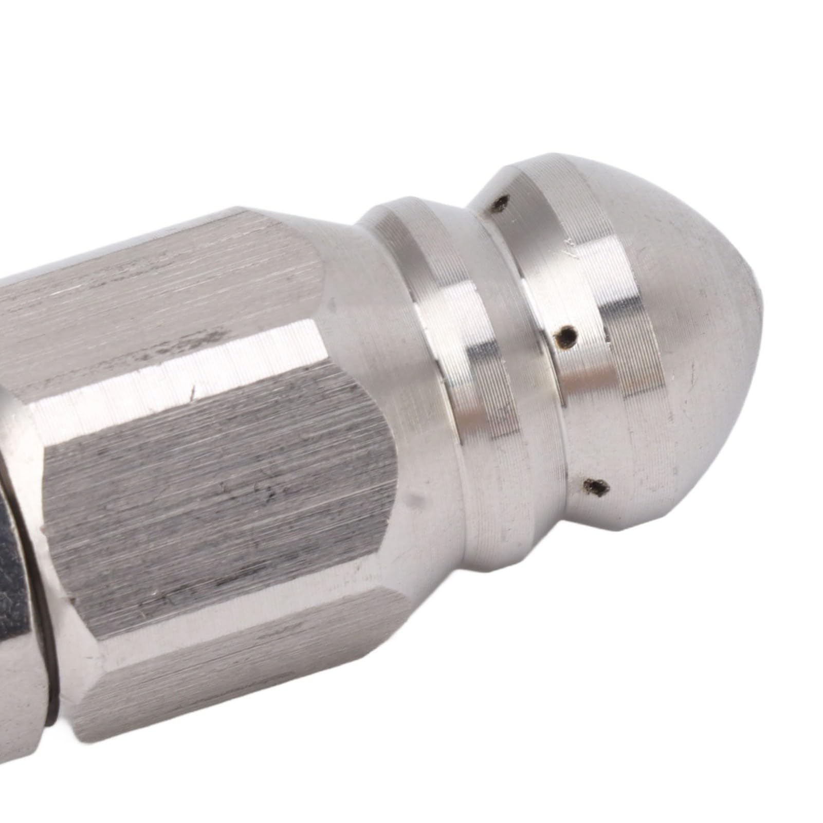 Boquilla de Chorro de Alcantarillado de 56mm,Boquilla de Acero Inoxidable de 5000PSI,1 Parte Delantera Y 6 Trasera,para Desatascar Tuberías
