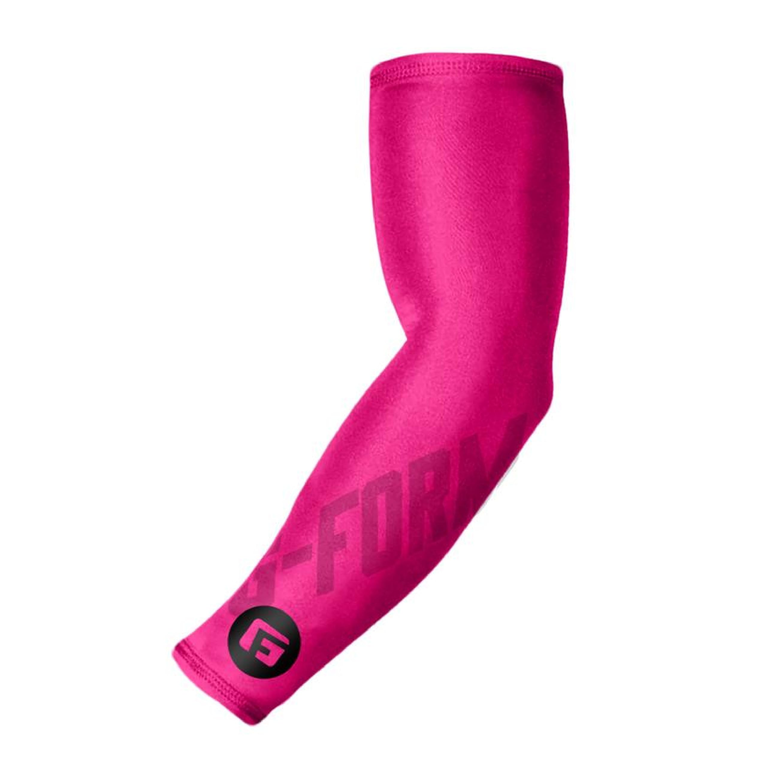 G-Form Compression Arm Sleeve - Moisture-Wicking Arm Sleeves for Baseball, Basketball & More - Elbow Sleeve with Flat Seams - Pink, Adult L/XL