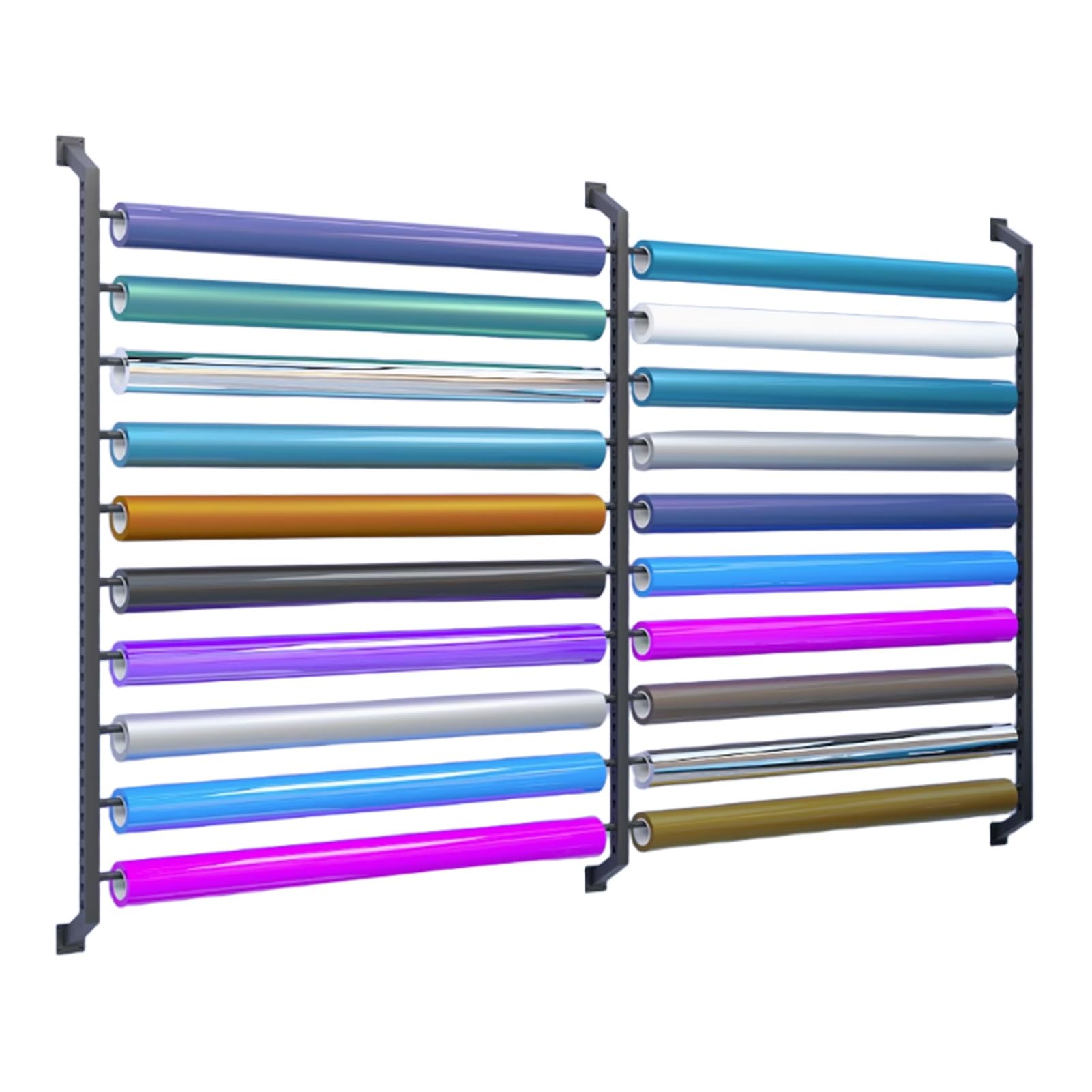 Estante para papel tapiz y pancartas ideal para organizar estudios de diseño