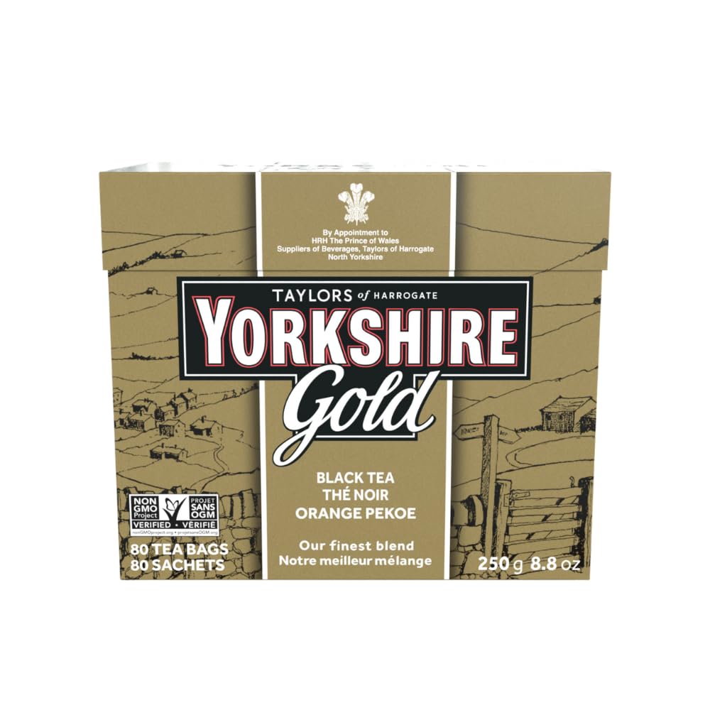 Taylors of Harrogate Yorkshire Gold, 80 Teabags (Packaging may vary)Rainforest AllianceRainforest AllianceRainforest AllianceRainforest Alliance