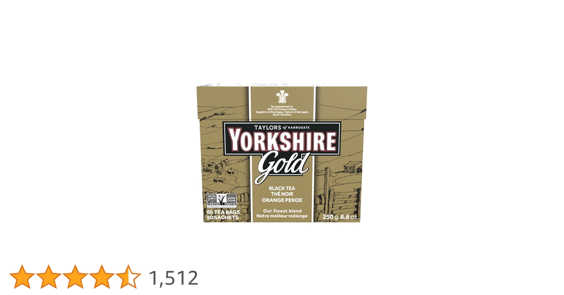 Amazon.co.jp: ヨークシャーティー ゴールド 80bags : 食品