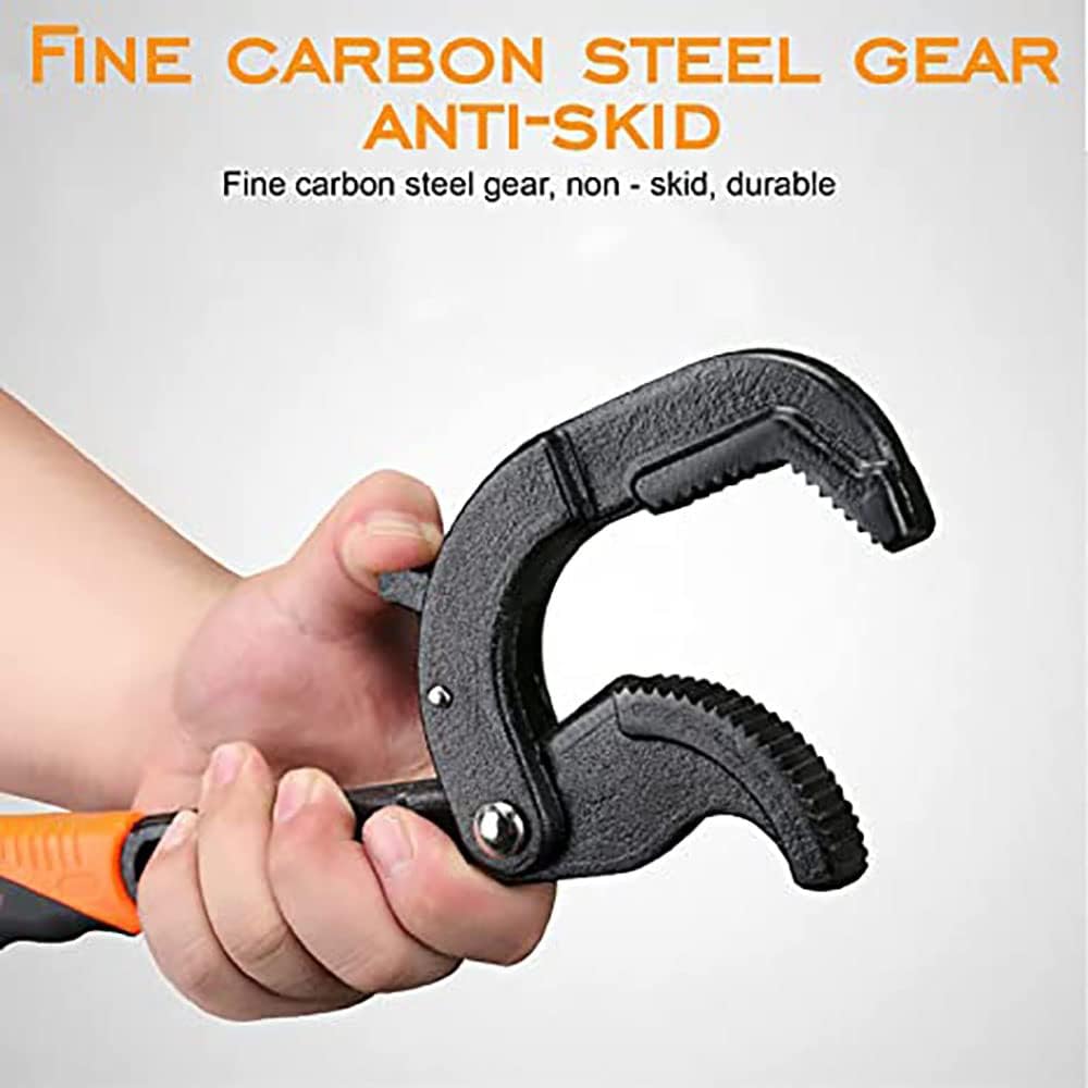 Multifunctional Universal Wrench Self Adjusting Wrench Quick Power Grip Pipe Wrench 2 Piece Set