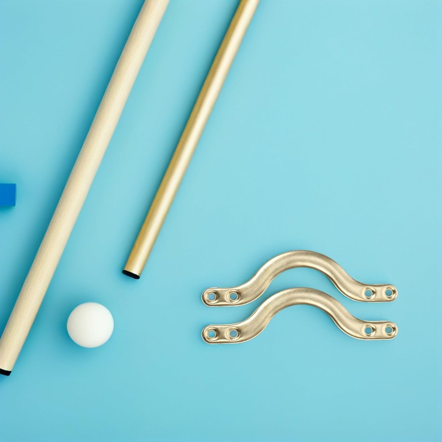Cabilock 12pcs Pool Table Pocket Brackets Corner Caps Metal Replacement Kit for Billiards Table Accessories Sturdy Fixing Parts Maintenance and Repair