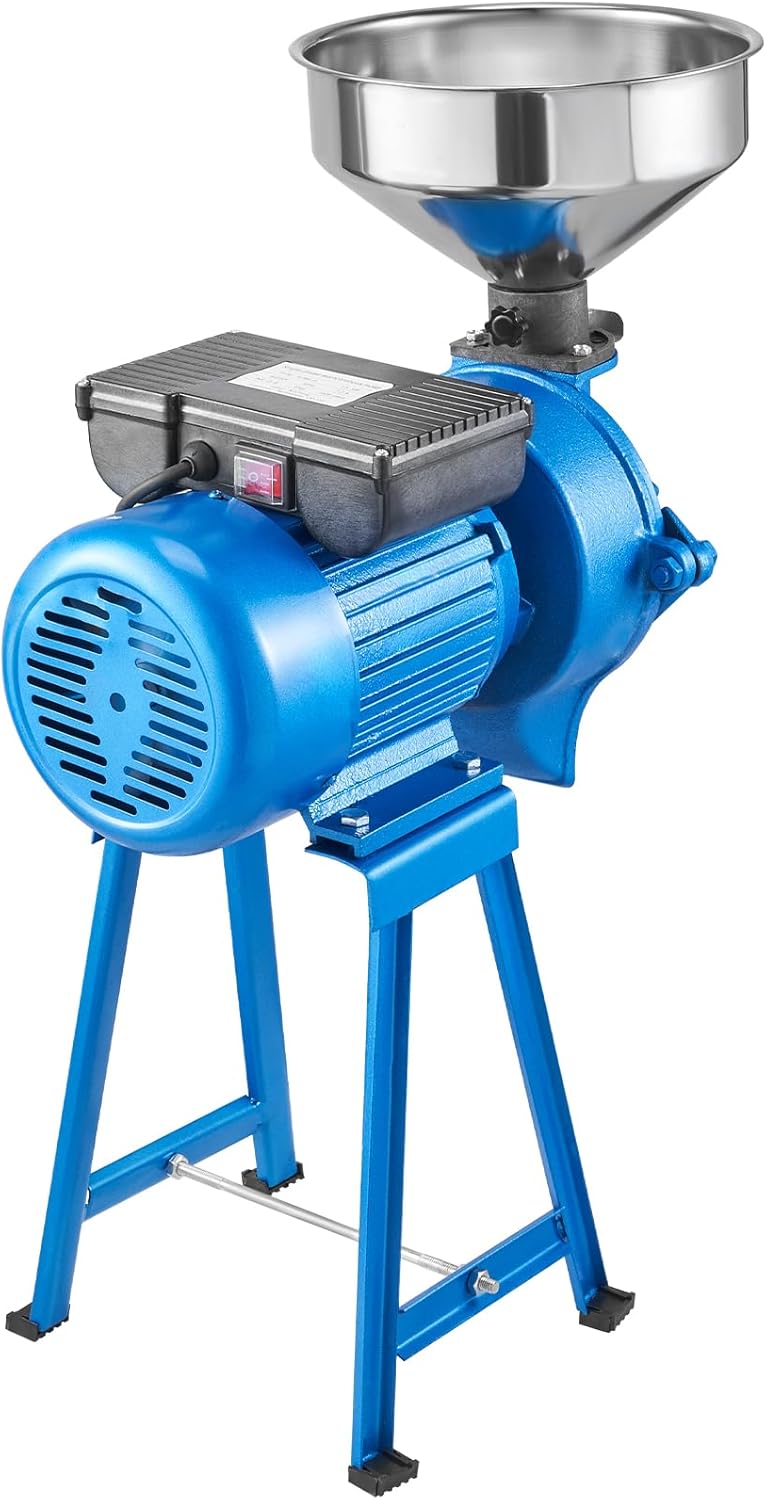 VEVOR Electric Grain Mill Grinder, 1500W 110V Spice Grinders