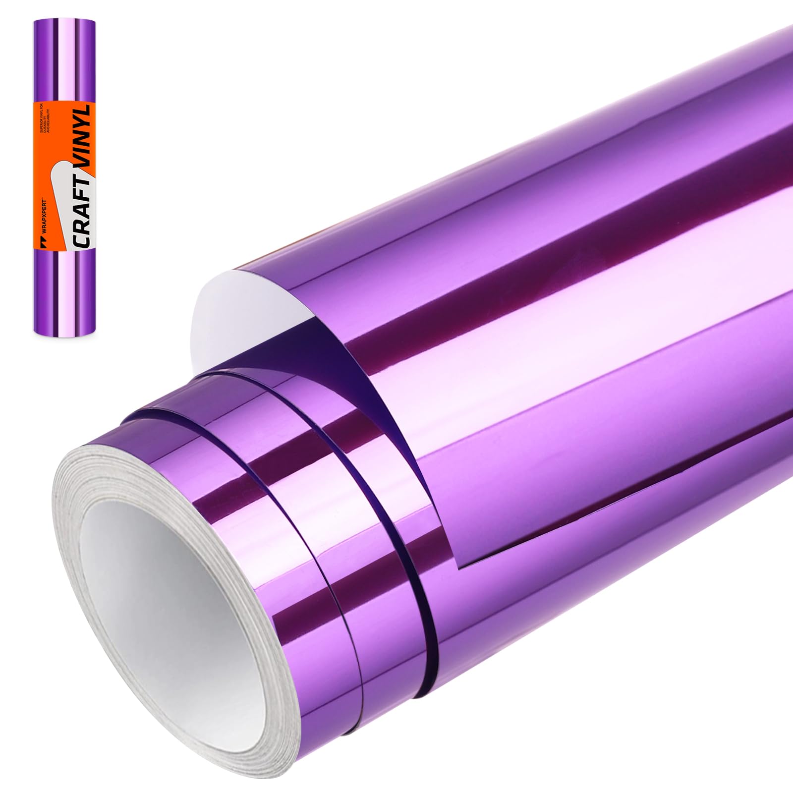 Amazon.com: WRAPXPERT Chrome Vinyl Purple Chrome Mirror Metallic