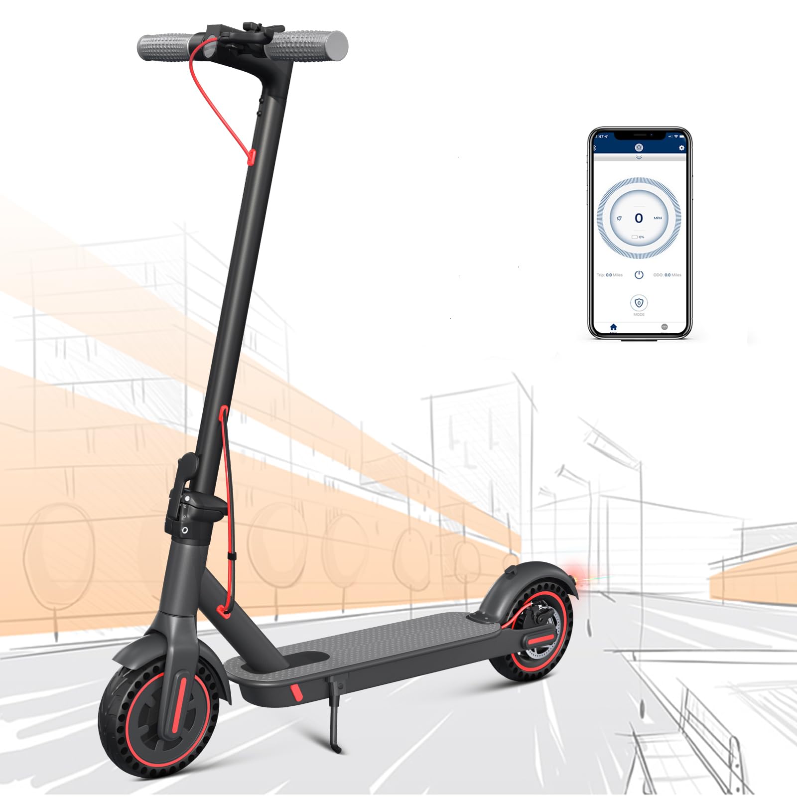 Batteria Monopattino Elettrico Pieghevole Per Adulti 8,5