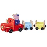 Peppa Pig Toys Wooden Toy Train Made from Responsibly Sourced Wood&comma; Wooden Toys for 2 Year Old Girls and Boys and Up &lpar;Amazon Exclusive&rpar;
