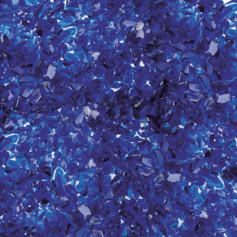 Generico Sassi Decorativi per Vasi 0,8-1,2 cm Ciottoli per Giardino Assortiti – Granulato di Marmo per Piante, Paesaggistica, Casa e Giardini - Pietre Acquario (VETRO BLU, 5 Kg)