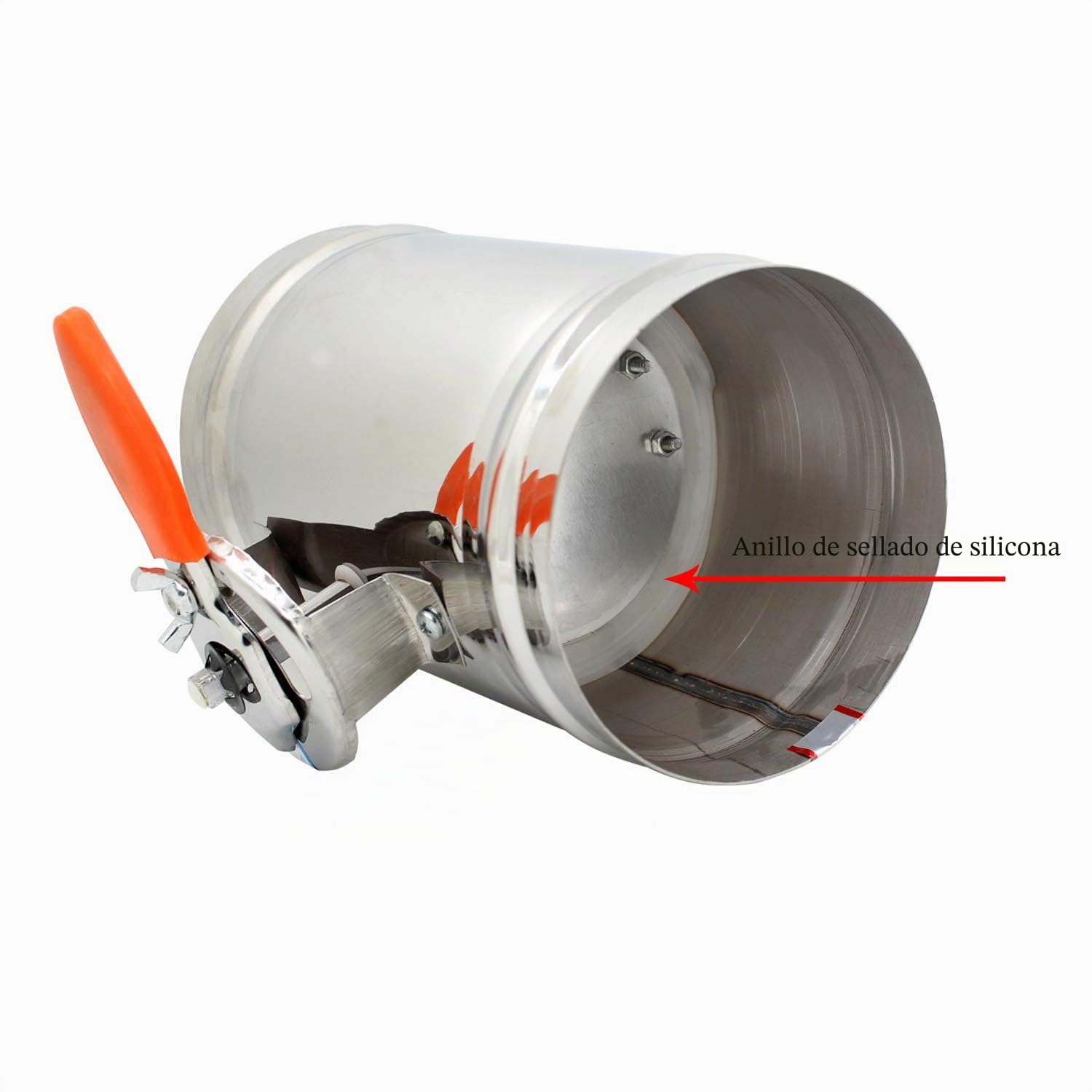 1 pieza - HVAC compuerta regulacion aire para tubo ventilacion 1 pieza diámetro 80 100 125 150 200 250 300 250 400 mm (Diámetro 100mm)
