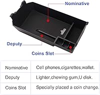 Vista 6 de TTCR-II Compatible with Mercedes Benz C Class W205 Center Console Organizer 2015-2021 (Sedan & Coupe Only), for GLC W253 Console Organizer Tray