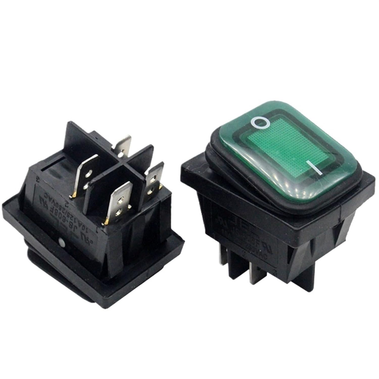 1PC 12V 220V 16A/250V 4 pin DPST IP67 on Off Waterproof T85 Auto Boat Toggle Rocker Switch with LED Waterproof Rocker Switch