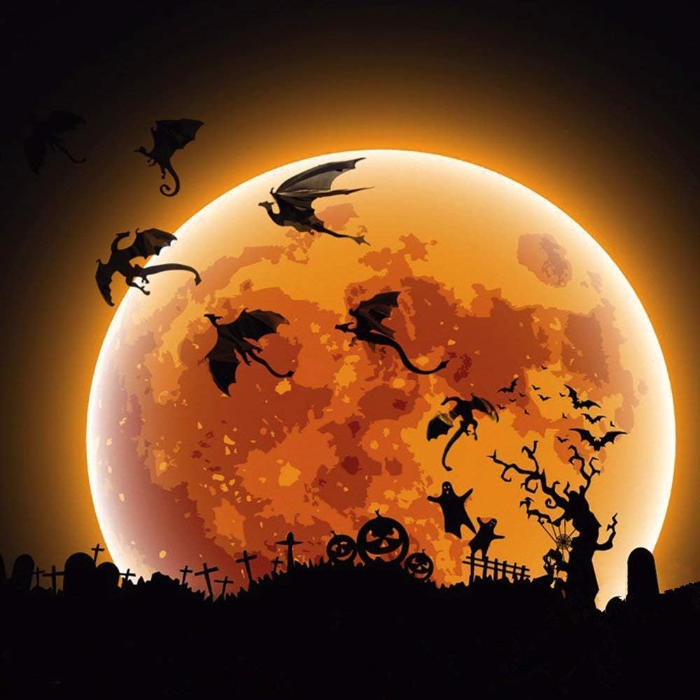 DAZONGE Dragon Wall Decals-7 Pack Lot Game of Thrones Spired DIY Halloween Gothic 3D Removable Dragon Wall Stickers for Wall Decor,Home Decoration.