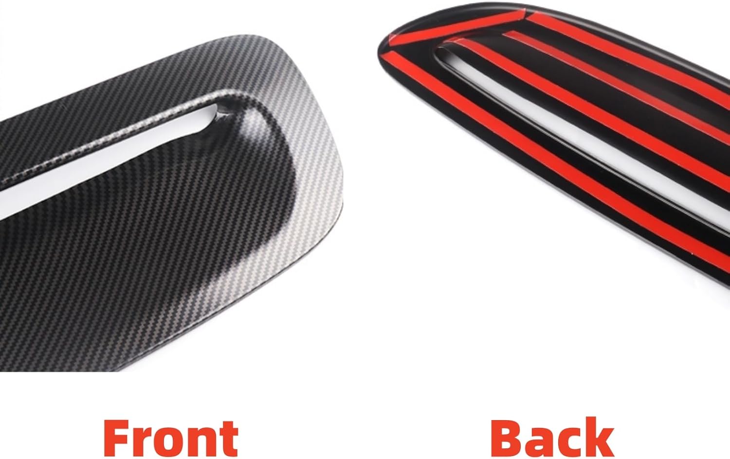 HEINMO MN Cooper Engine Hood Scoop Air Inlet Cover For MN Cooper JCW S Clubman R55 R56 R57 R58 R59 2007-2015 Air Vent Cover Outlet Intake Trim (Carbon Fiber Printing)