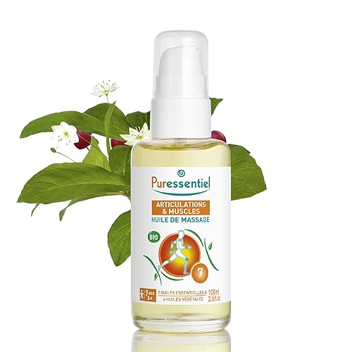 Miniatura 5 de Puressentiel Aceite de masaje orgánico relajante muscular con árnica y gaulteria – Aceite de aromaterapia para tensión muscular – Sin alcohol, a