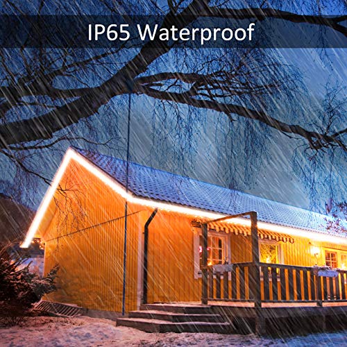 Novostella 52.5Ft Smart Led Outdoor Rope Light, Music Sync Rgb Strip Lights, App Control And Rf Remote Color Changing Dimmable Tape Exterior Lighting Kit, For Garden Decorative Stairs Party, 24V Ip65 #TOP3