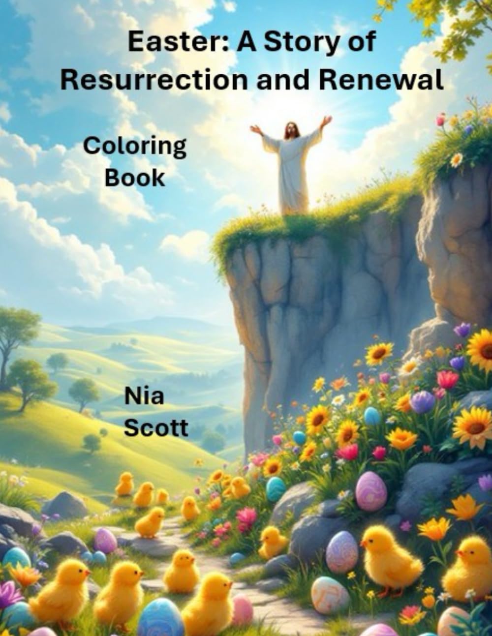 Easter: A Story of Resurrection and Renewal: Coloring Book