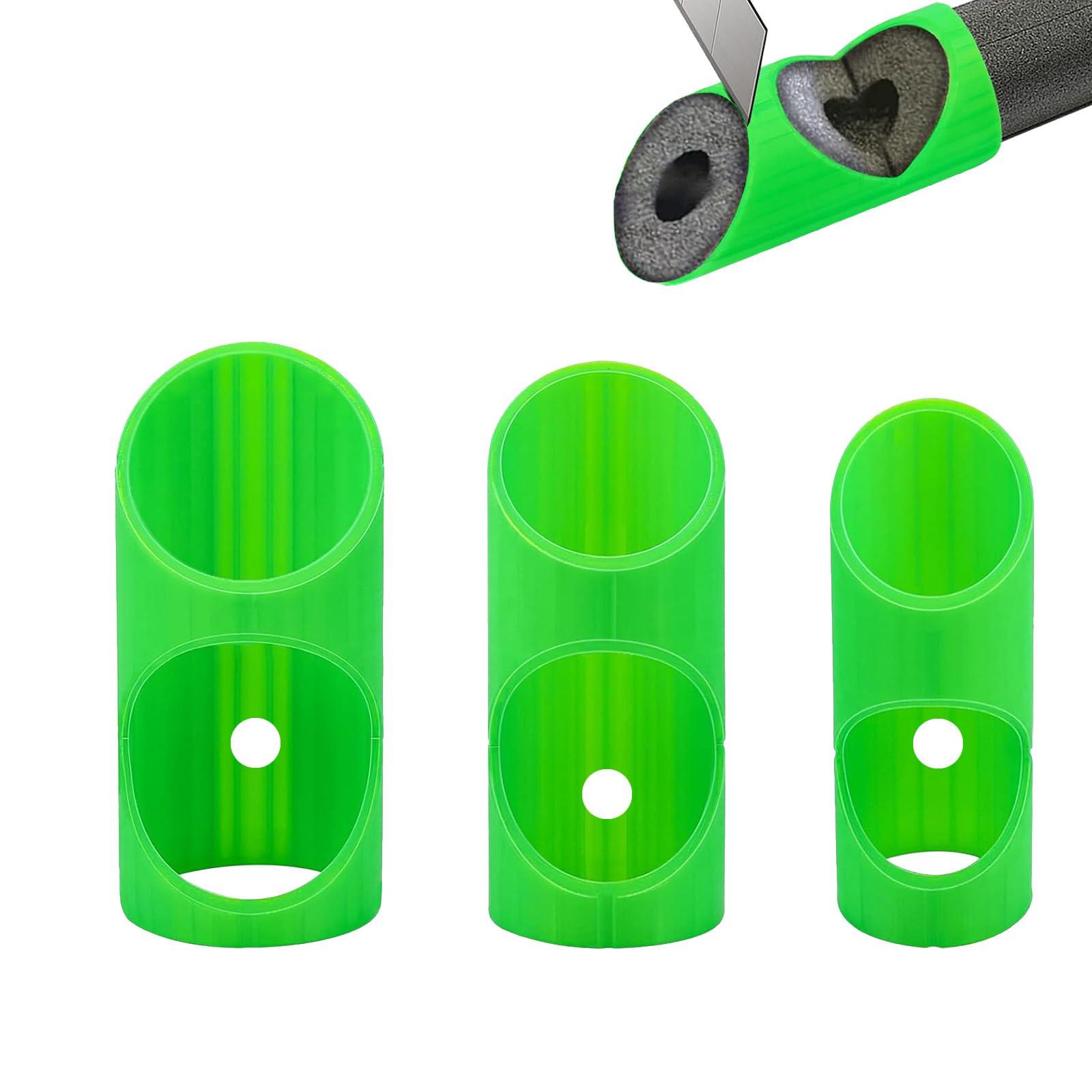3 Pieces Foam Tube Cutting Tool, Pipe Insulation Jig, Foam Pipe Cutting Tools, Abs Pipe Insulation Cutting Guide, For Cutting Pipes