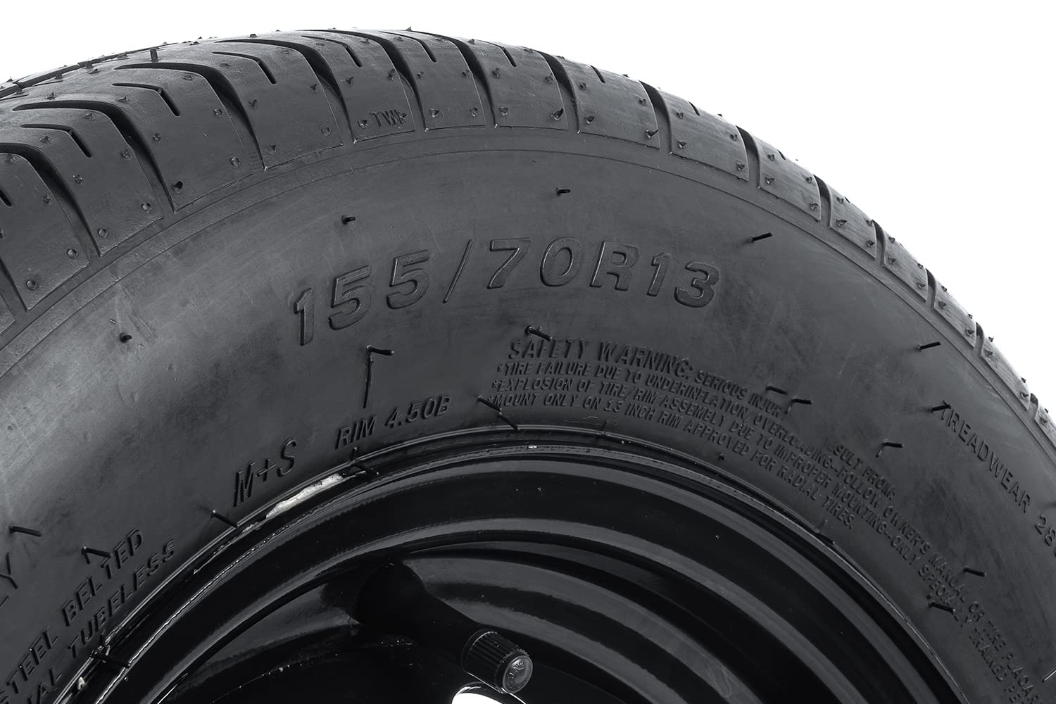 Roue de remorque 155/70 R13 LINGLONG R701 75N avec jante acier noire UNITRAILER 4Jx13 H2 4x100 ET30 – roue complète 13 pouces pour remorques et caravane
