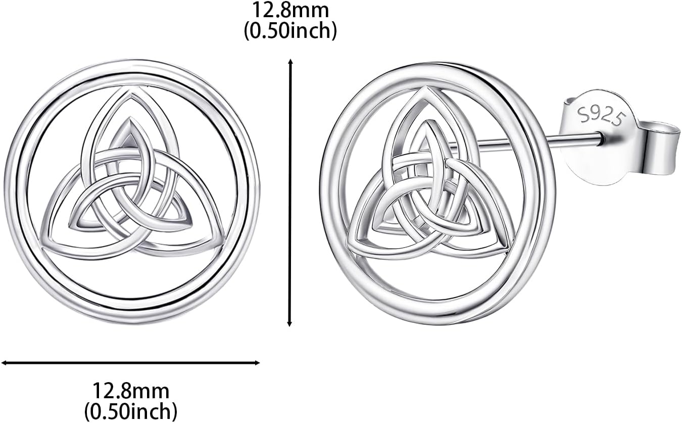 Sterling Silver Earrings Studs Charms Hypoallergenic Jewelry Dainty CZ Fashion Birthday Gift for Women - Image 3