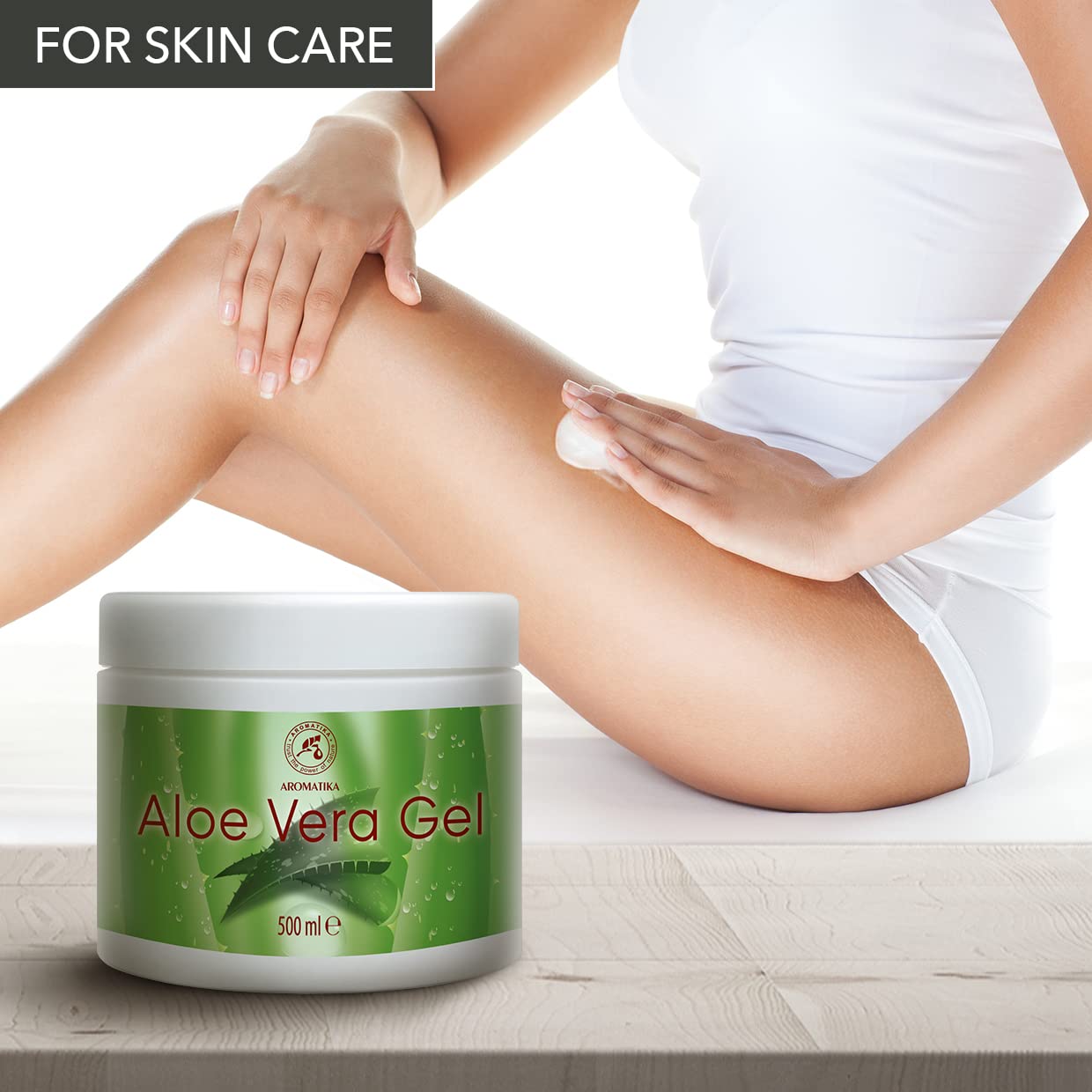 Aloe Vera Gel 500ml - Gel Lenitivo e Idratante per Tutti i Tipi di Pelle - Aloe Barbadensis - Aloe Vera Gel da Barba - Gel di Aloe per la Cura Della Pelle e Capelli - Aloe Vera per Viso