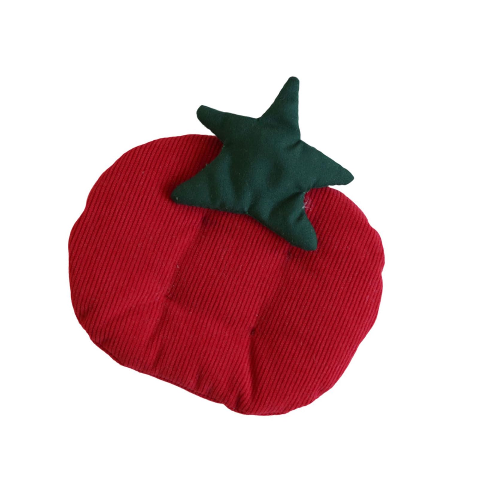 Buxuaaaa Washable Tomato Coasters Desk Top Protector for Hot Beverages Cup Placemat Dining Table Decorations Cotton Coasters
