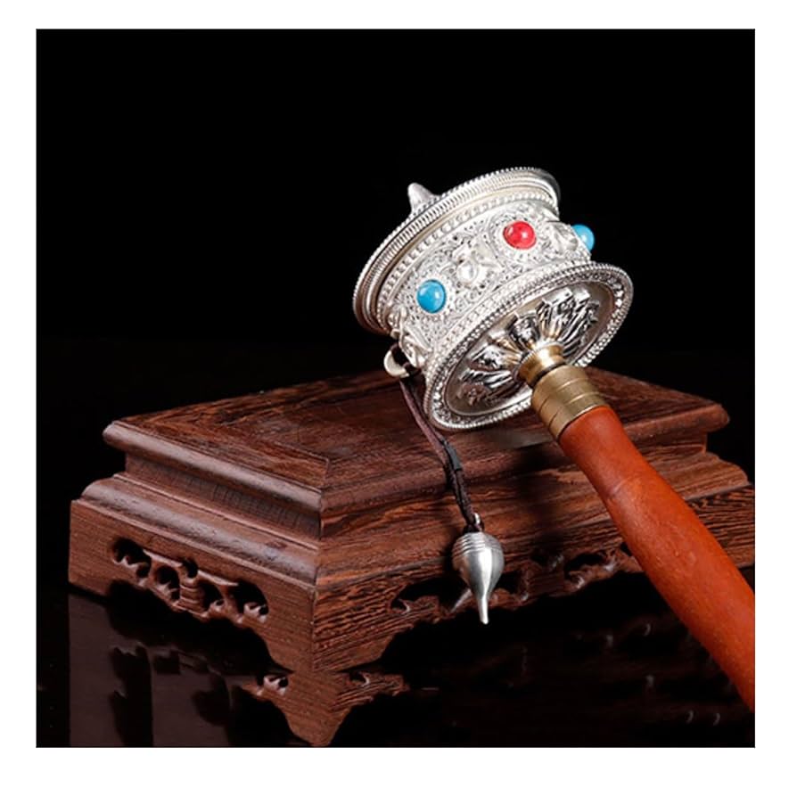 チベット、マニ車、アンティーク チベット、マニ車、アンティーク